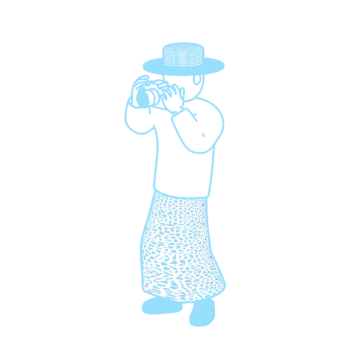 Decorative figure illustration for Event Ticketing.